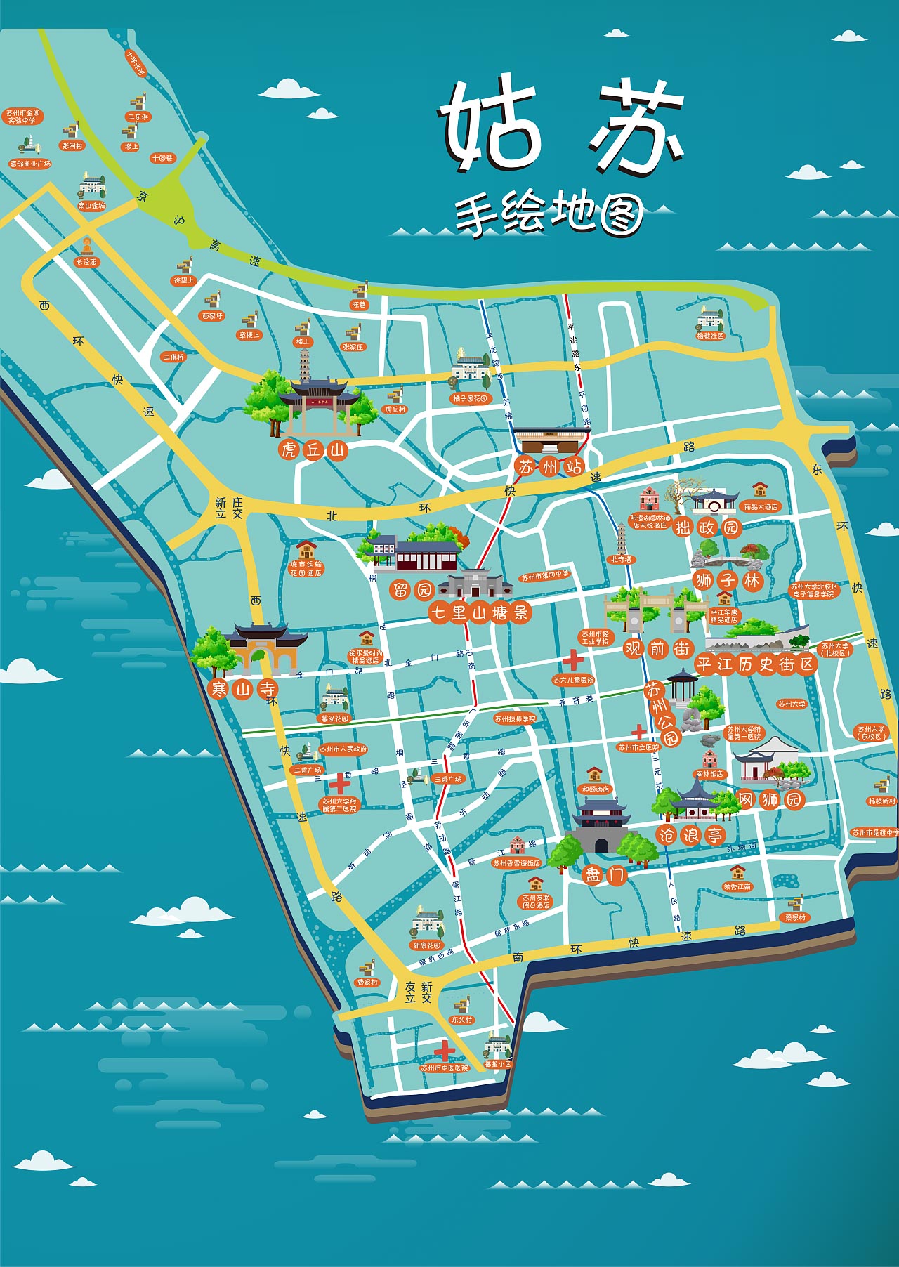 东港手绘地图景区的文化宝藏