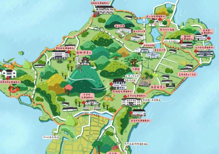 东港手绘地图旅游的独特视角